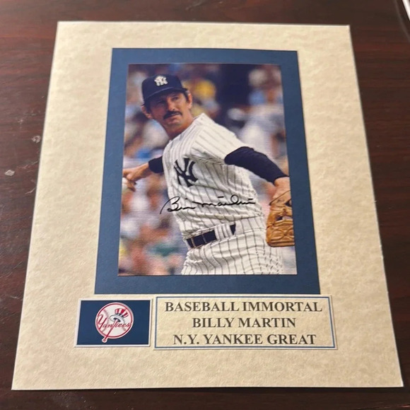 Baseball Immortal Billy Martin N.Y. Yankee Great - Picture 1 of 1